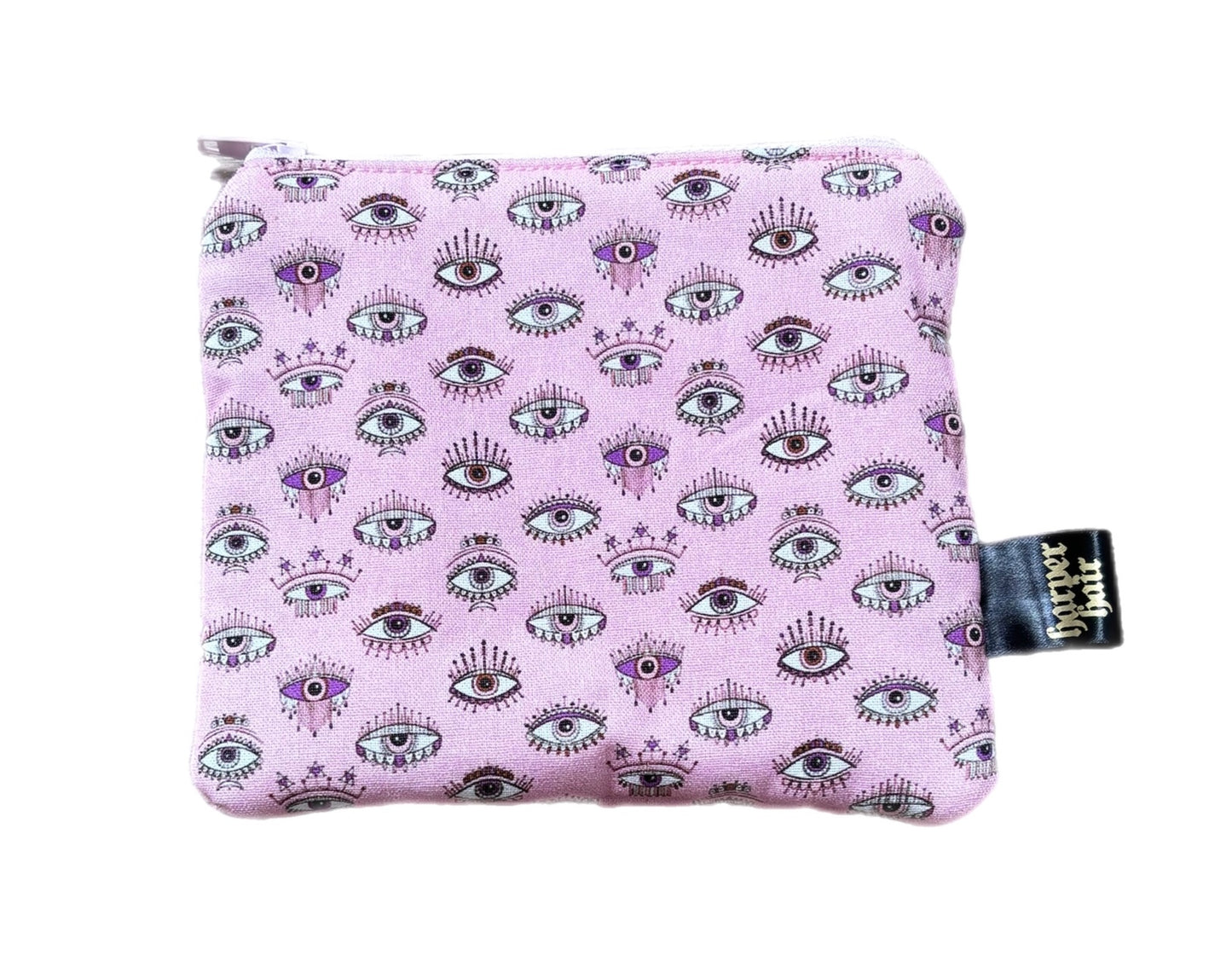 Blush Evil Eye Zip Pouch